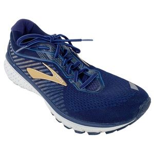 Mens BROOKS Ghost 12 Navy Blue/Gold Running Shoes Sneakers Size 12.5 No Insoles